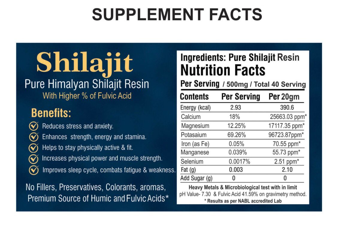 Pure Himalayan Shilajit Resin | शुद्ध हिमालयन शिलाजीत रेज़िन